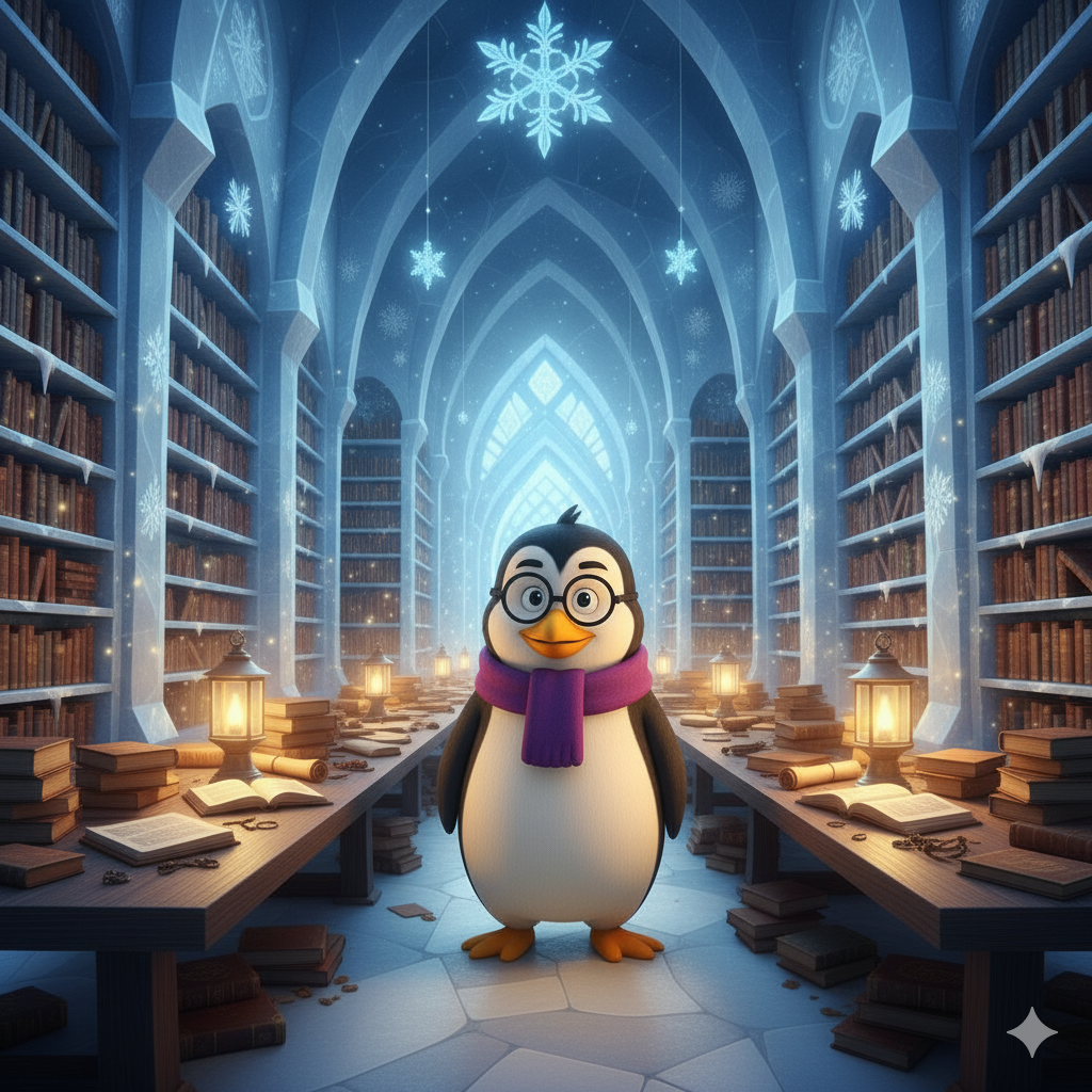 Portada Pingüino Sabio — Premium